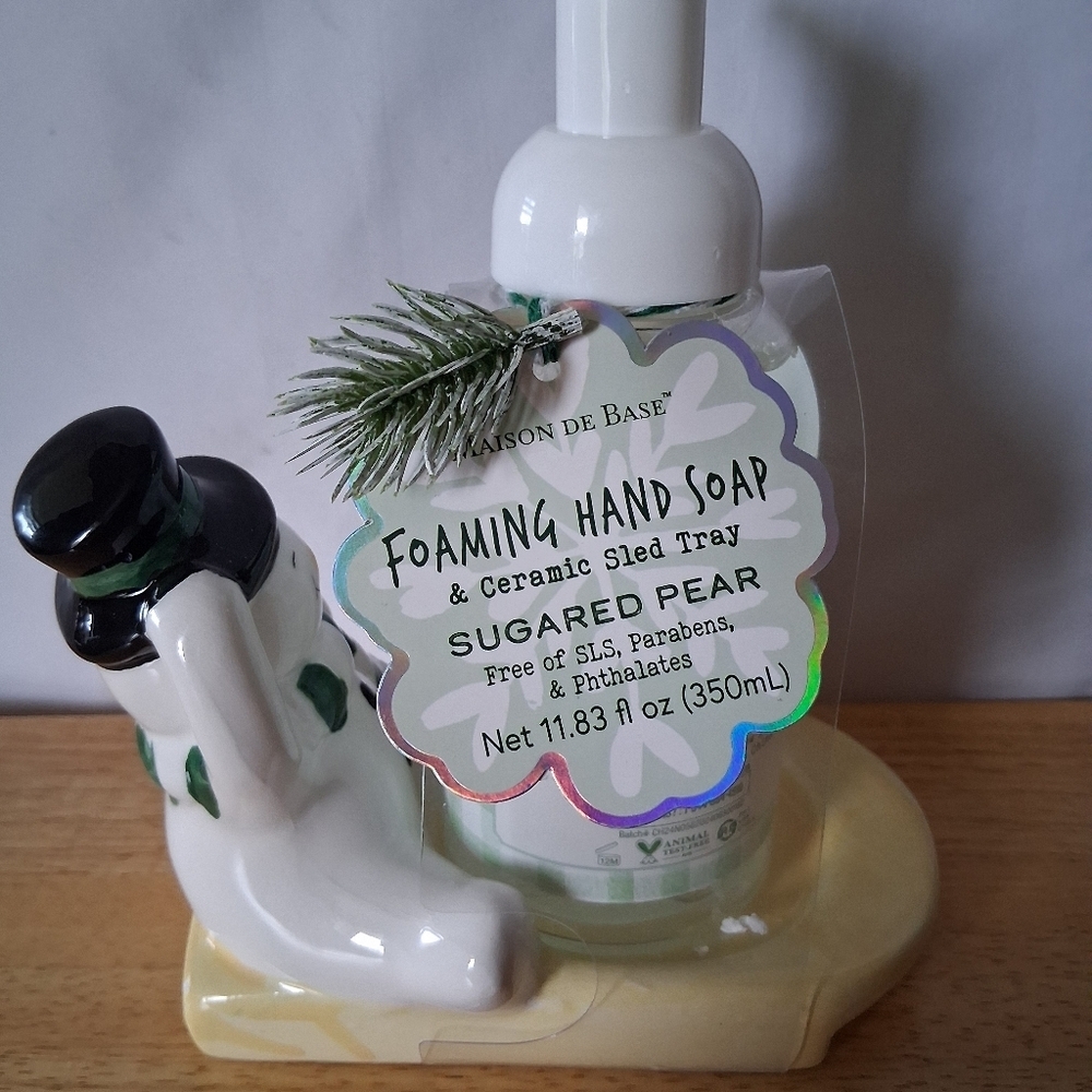 Snowman Foaming Hand Soap - Green and White - Picture 5 of 8